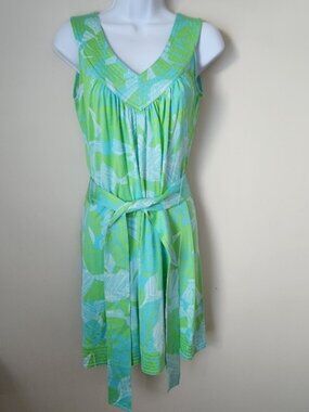 Lilly Pulitzer | Nadja Silk Blend Sleeveless Mini Dress in Limeade - Size XS